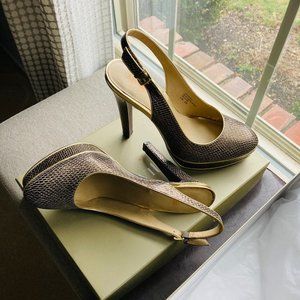 Levity Bronze Metallic Heels